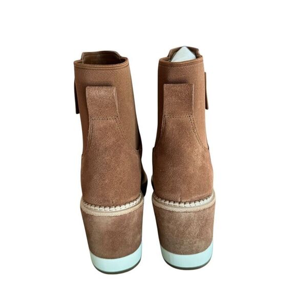 Kate Spade Addison Wedge Bootie in warm gingerbread suede size 8 NWB - Picture 9 of 10